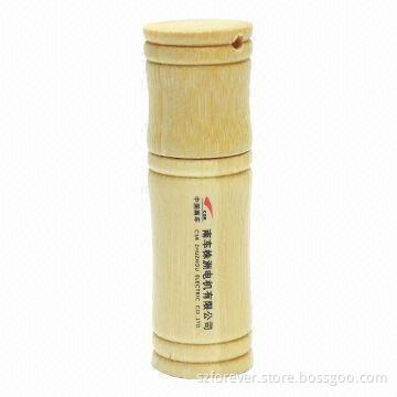 Bamboo USB Flash Drive, Made of Environmental Wooden, Logo Printed-free, Best for Promotional Gifts
